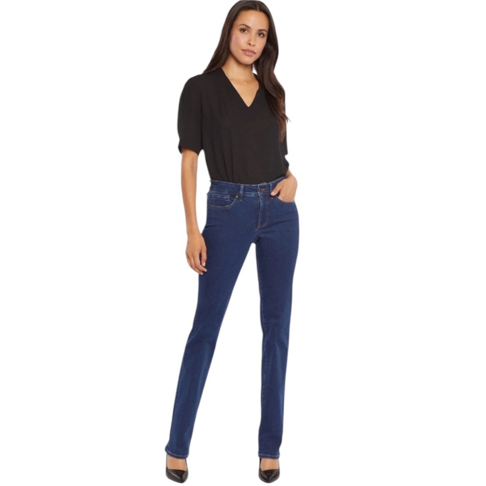 NWT NYDJ Women’s Marilyn Straight Leg Jeans in Quinn Blue Size 6